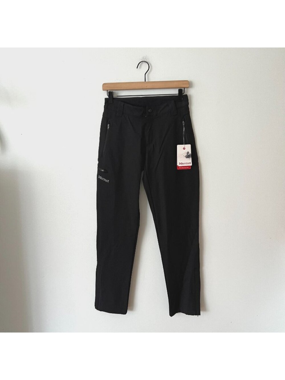 NWT Marmot Women's Scree Softshell Outdoor UPF Pants Black Size 4 Short